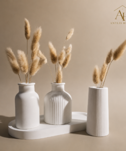 Lọ Hoa Thạch Cao Cao Cấp, Decor Trang Trí Bàn Học, Bàn Làm Việc, Nhà Cửa, Quà Tặng, Chụp Ảnh Sản Phẩm Lọ Decor