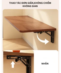 Bàn học gấp gọn, bàn treo tường chất liệu gỗ MDF