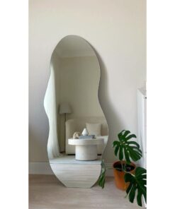 Gương Soi Toàn Thân Hình Uốn Lượn Có Đèn LED – Điểm Nhấn Sang Trọng Cho Không Gian Sống Hiện Đại