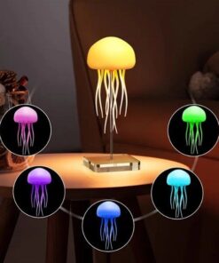 Đèn Ngủ LED Hình Sứa Đổi Màu RGB Decor Để Bàn Trang Trí Phòng Ngủ, Phòng Khách